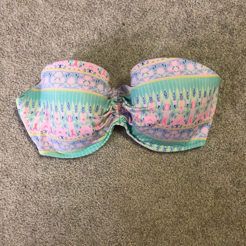bandeau swim top